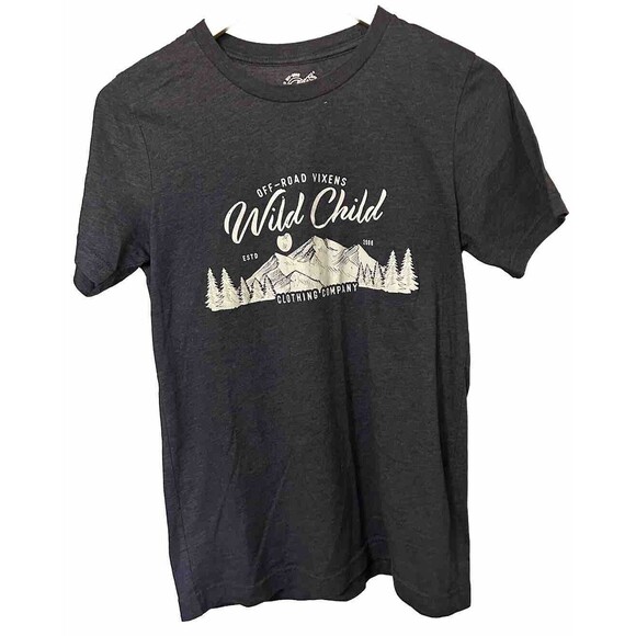 Off Road Vixens-Wild Child Women's M T-Shirt Mountains - Picture 1 of 8